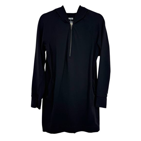 Duluth Hot NoGA Dress Size Small Char Black Hooded Kangaroo Pocket Pullover - Picture 1 of 9